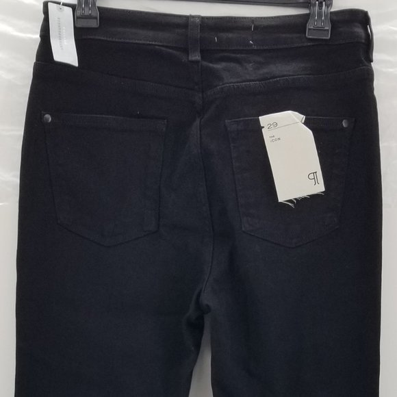 Pilcro Jeans Womens The Icon Black Wide Leg Flare Jeans Stretch Pockets Sz 29 P - Picture 6 of 9